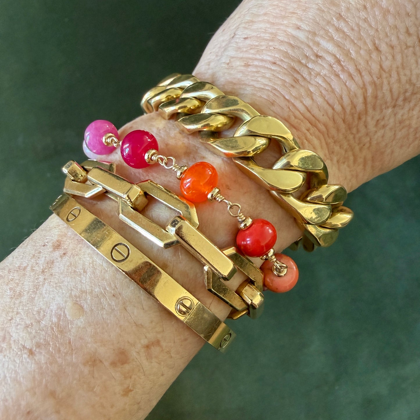 Sunset Sorbet - Caramoro Luxe Bracelet / Extender