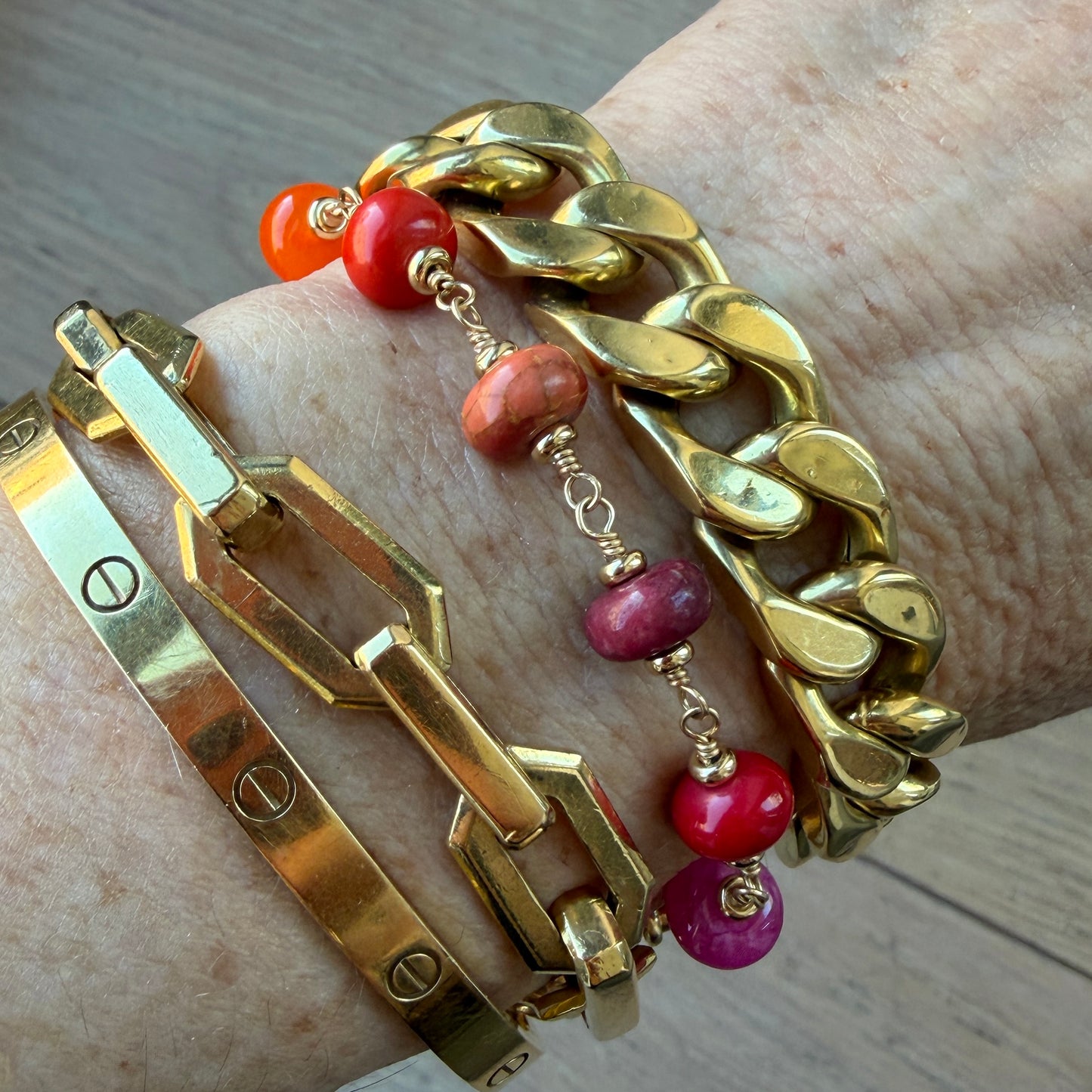 Sunset Sorbet - Caramoro Luxe Bracelet / Extender
