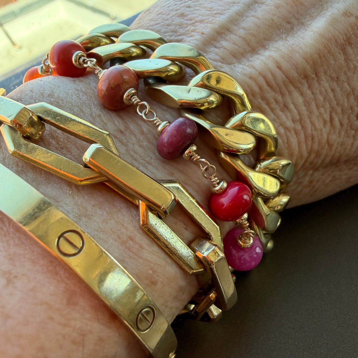 Sunset Sorbet - Caramoro Luxe Bracelet / Extender
