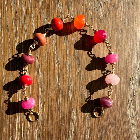 Sunset Sorbet - Caramoro Luxe Bracelet / Extender